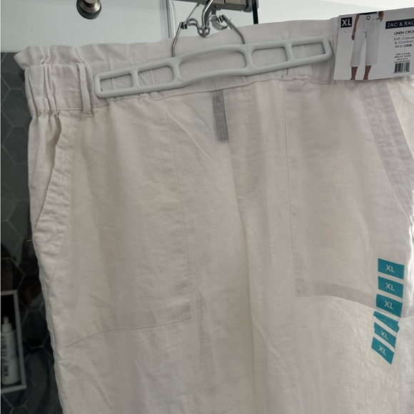 Zac & Rachel NWT Wide Leg Pants in Cream - Picture 4 of 13